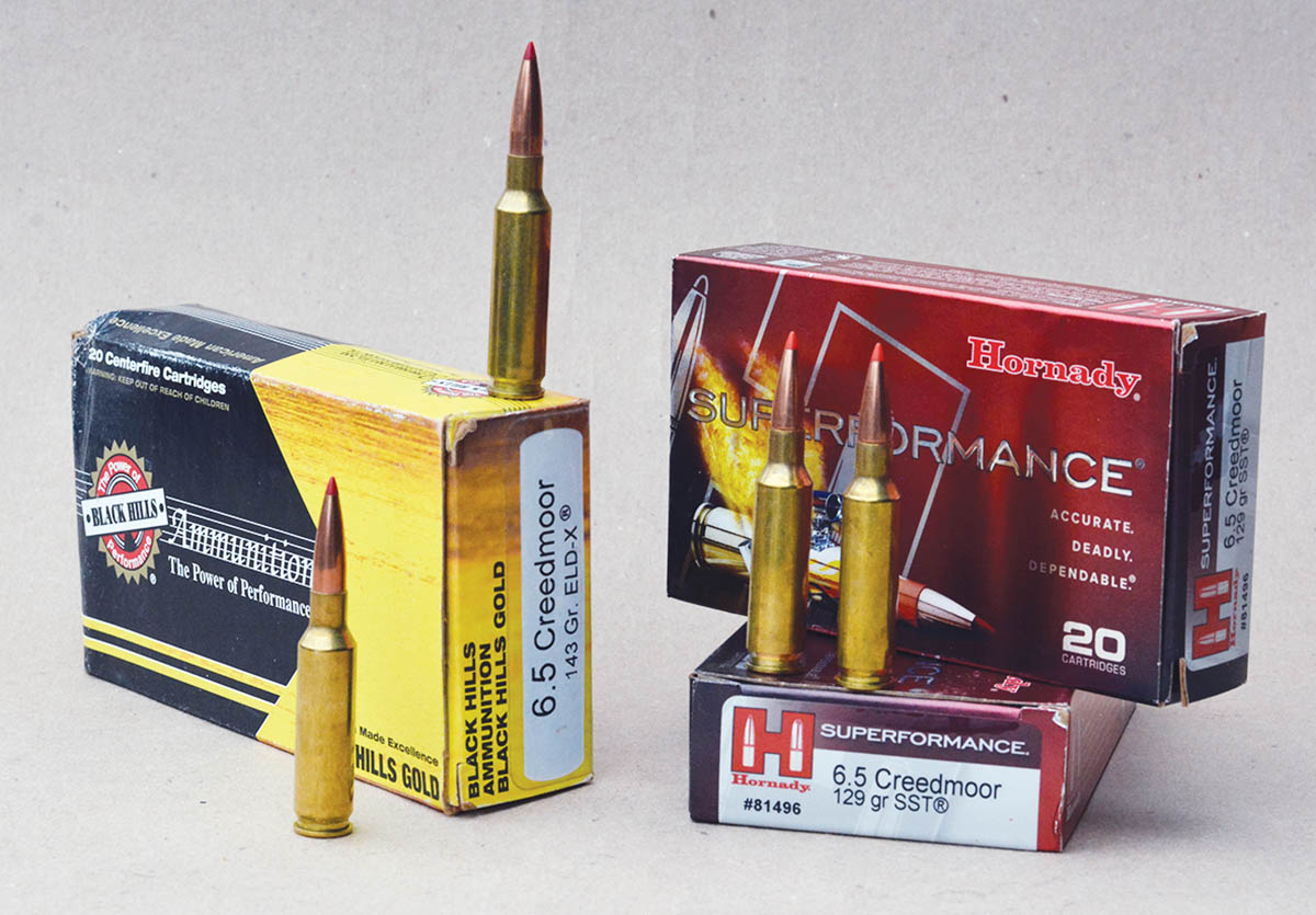 Most companies, such as Black Hills and Hornady, offer both match and hunting loads for the 6.5 Creedmoor.